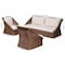 Bali & Pari Derris Bohemian Peanut Brown Braided Rattan 3-Piece Living Room Set 256-14078-14077-14077-ZORO - alternate 7