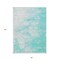 Homeroots 5' X 8' Aqua Ivory And Teal Blue Abstract Washable Indoor Outdoor Area Rug 582195 - alternate 6