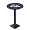 Holland Bar Stool Co 42" Blk Wrinkle Fresno State Pub Table, 36" dia. Top L217B4236FresSt - alternate 1