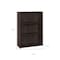 Homeroots 36" Espresso Wood Adjustable Three Tier Bookcase 355729 - alternate 5