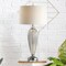 Jonathan Y Julian 33.5" Glass/Crystal LED Table Lamp, Smoked Grey JYL2066A - alternate 8