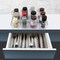Acrimet Drawer Organizer Modular, Box Tray Storage Bins (4 Pieces) (Clear Crystal Plastic), 4PK 972 - alternate 8