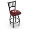 Holland Bar Stool Co 36" Blk Wrinkle Virginia Tech Swivel Bar Stool, Jailhouse Back L01836VATech - alternate 1