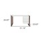 Homeroots 51" White and Brown Writing Desk With Three Drawers 400747 - alternate 3