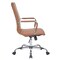 Leisuremod Harris High-Back Faux Leather Office Chair, Light Brown HOT19LBRL - alternate 10