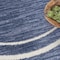 Homeroots 4' Navy Blue And Ivory Round Indoor Outdoor Area Rug 545975 - alternate 7