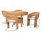 Bali & Pari Arisu Bohemian Light Honey Rattan 5-Piece Dining Set 258-14323-14188-ZORO - alternate 8
