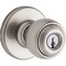 Kwikset 400P 15 6AL RCS K3 V1 Entry Knob, Ball, Polo, Satin Nickel, Zinc, K3 400P156ALRCSK3V1 - alternate 1
