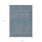 Homeroots 3' X 5' Teal Blue And Pink Abstract Washable Indoor Outdoor Area Rug 599838 - alternate 6