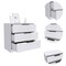 Homeroots 28" White Three Drawer Standard Chest 477761 - alternate 1
