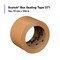 Scotch Carton Sealing Tape, 1.8 mil Thick, 72 mm W x 100 m L, 3 in Core Dia., Tan, 24 PK 371 - alternate 7