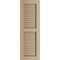 Ekena Millwork Rustic Two Equal Louver Knotty Pine Faux Wood Shutters (Per Pair), Primed Tan, 12"W x 52"H SHULV12X52KPPR - alternate 16