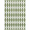 Homeroots 3' X 5' Green And Ivory Geometric Washable Indoor Outdoor Area Rug 577049 - alternate 8