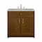 James Martin Vanities Bellshire 36" Single Vanity, Honey Oak w/ 3 CM Victorian Silver Silestone Top 660-V36-HNO-3VSL - alternate 1