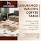 Leisuremod Walden Rectangular Coffee Table with Powder Coated Steel Frame, Gold WTGG-39NW - alternate 9