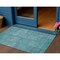 Homeroots 3' X 5' Teal Blue And Aqua Patchwork Washable Indoor Outdoor Area Rug 581617 - alternate 1