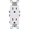 Leviton Decora 15A White Residential Grade 5-15R Duplex Outlet S02-05325-0WS - alternate 4