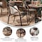 Flash Furniture Brown Rattan Indoor-Outdoor Stack Chair TLH-037-DK-BN-GG - alternate 7