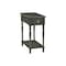 Monarch Specialties Rectangle Narrow 2 Tier Accent Side Table, 24.5 in W, 12 in L, 22 in H I 3968 - alternate 2