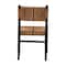 Bali & Pari Prita Bohemian Paper Loom and Black Mahogany Wood Dining Chair 249-13883-ZORO - alternate 9