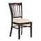 Flash Furniture HERCULES Vertical Slat Back Walnut Wood Restaurant Chair - Tan Vinyl Seat XU-DGW0008VRT-WAL-TNV-GG - alternate 1