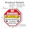 Signmission No Parking Violators Will Be Towed, 6 inch X 6 inch, Plastic Sign, 2PK OC-P-2PACK-6-85 - alternate 7