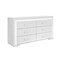 Global Furniture Usa Contemporary Naomi Silver Marble Dresser With Led NAOMI-SILVER MARBLE-DR W/ LED - alternate 3