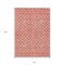 Homeroots 5' X 8' Salmon And Ivory Geometric Washable Indoor Outdoor Area Rug 596202 - alternate 6