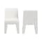 Baxton Studio Helios Boucle Dining Chair Set of 2 - Armless Upholstered Accent Chair, White, Minimalist Design 259-2PC-14192-ZORO - alternate 5