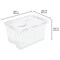 Sterilite 48 Qt. Clear Hinged Lid Storage Tote 19148006 - alternate 8