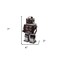 Homeroots 7" Silver Metal Robot Shaped Sculpture 392437 - alternate 8