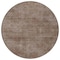 Homeroots 8' Brown Round Washable Indoor Outdoor Area Rug 598802 - alternate 4