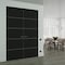 Sartodoors Hidden Double Doors, Planum 0020 Matte Black Concealed Metal Frame 60" x 84" (2* 30x84) Right-hand PLANUM0020DMF-BLK-60x84-RH-I - alternate 1