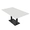 Skutchi Designs Rectangle Conference Table With Power Unit, 36 in W, 60 in L, White HAR-REC-36X60-DOU.BK-WA7976-NA - alternate 1