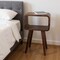 Homeroots 20" Brown Solid Wood Square Nightstand 651482 - alternate 16