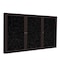 Ghent 3 Door Enclosed Recycled Rubber Bulletin Board, Bronze Aluminum Frame, 3'H x 6'W, Tan Speckled PB33672TR-TN - alternate 1