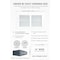 Sierra Grates 8 in. H X 12 in. W 2-Way 45 Degree Louvered, Steel, White Sidewall / Ceiling Register TWC812-WHT - alternate 5
