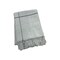 Homeroots 50" X 67" Light Gray And White Cotton Blend Woven Plaid Throw Blanket with Fringe 633070 - alternate 1