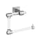 Amerock Glacio Clear/Chrome Contemporary 5-7/16 in 138 mm Length Towel Ring BH36062C26 - alternate 1