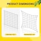 Ipower Elastic Trellis Netting for 5x5FT Grow Room, Heavy-Duty Plant Net with Hooks, Flexible Hydro GLPSUPNET4ELASTICBLK - alternate 5