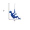 Homeroots 6" X 3" Blue Resin Climbing Man Hanging Dimensional Sculpture 358137 - alternate 4