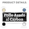 Signmission Pollo Assado al Carbon, 24 Inch x 72 Inch, Vinyl Banner B-72-30811 - alternate 5