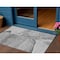 Homeroots 3' X 5' Gray Silver And Charcoal Floral Washable Indoor Outdoor Area Rug 582248 - alternate 1