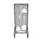 5S Supplies Housekeeping Shadow Board Broom Station V17, Gray / White, Kit, No Text HSB-V17-GRAY/WHITE-KIT-NO TEXT - alternate 1