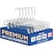 Lifemaster Clear Plastic Hangers, Anti-Slip, Adjustable Clips, 360 Deg Swivel Hook, Clear, 50PK LMSKRT50 - alternate 1