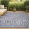 Jonathan Y Portmany Neutral Diamond Trellis Dark Gray 4 ft. x 6 ft. Indoor/Outdoor Area Rug IBZ104A-4 - alternate 1