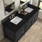 James Martin Vanities Lorelai 72" Double Vanity, Black Onyx, w/ 3 CM Phantome Eclos Top 424-V72-BKO-3PHT - alternate 8