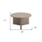 Homeroots 32" Gray Round Coffee Table 520932 - alternate 8