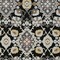 Homeroots 3' X 5' Black Gray And Brown Oriental Washable Indoor Outdoor Area Rug 597662 - alternate 8