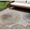 Homeroots 8' X 10' Taupe Gray And Brown Abstract Washable Indoor Outdoor Area Rug 582809 - alternate 1